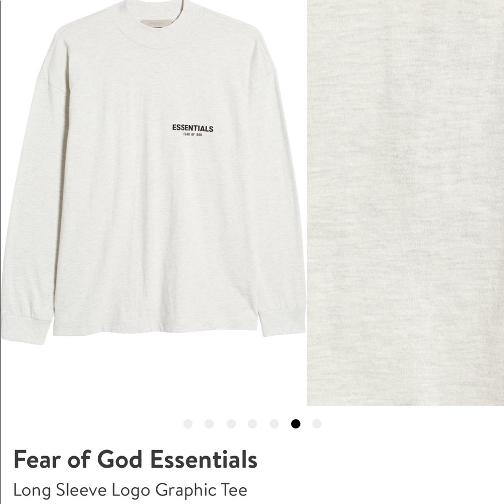 ESSENTIALS FESR OF GOD long sleeve logo graphic tee